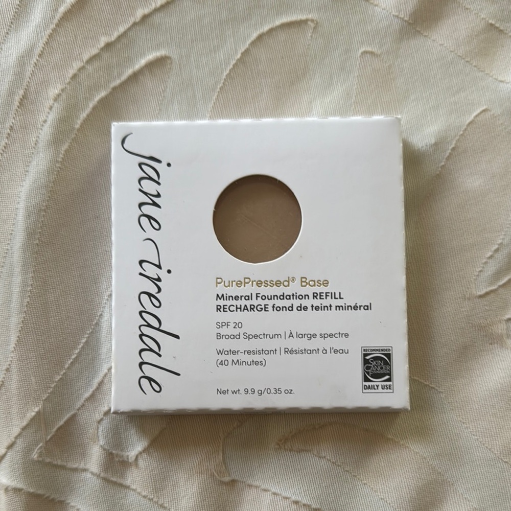 Jane Iredale PurePressed Base Mineral Foundation Refill in Cream Packaging
